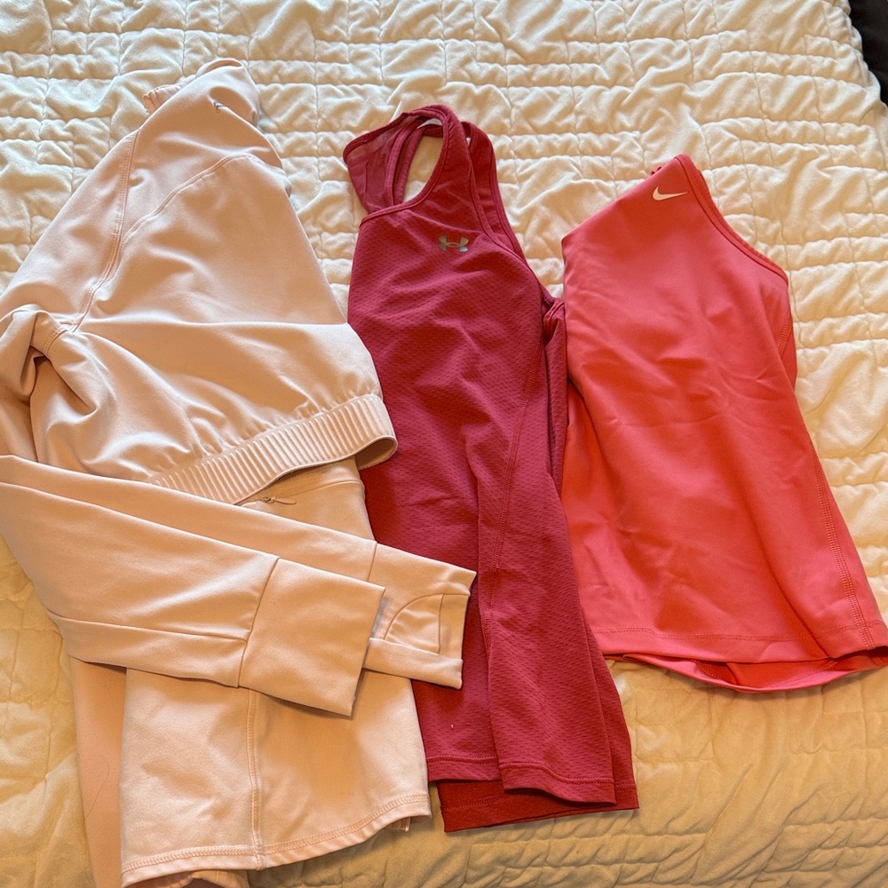 Nike and Under Armour and Fabletics Pink Bundle